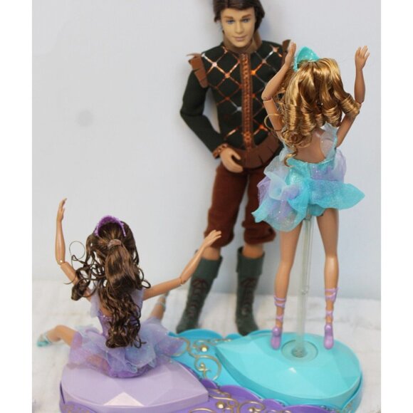Barbie 12 Dancing Princess Lot Genevieve Isla Hadley Kathleen Prince Derek Shoes - Picture 11 of 13